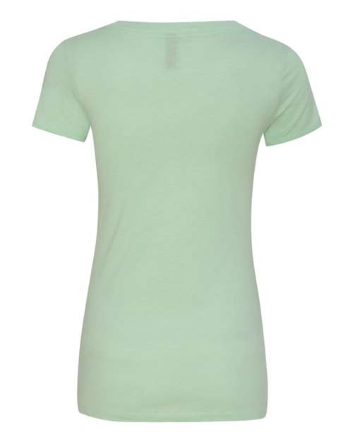 Next Level 6640 Women’s CVC Deep V-Neck Tee - Mint - back