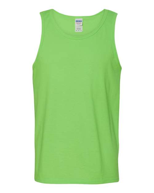 Gildan 5200 Unisex Heavy Cotton™ Tank Top - Neon Green - front