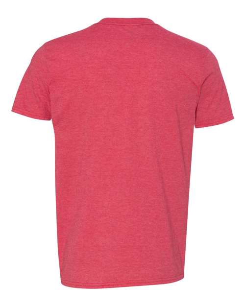 Gildan 64000 Unisex Softstyle® T-Shirt - Heather Red - back