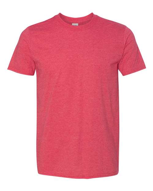 Gildan 64000 Unisex Softstyle® T-Shirt - Heather Red - front
