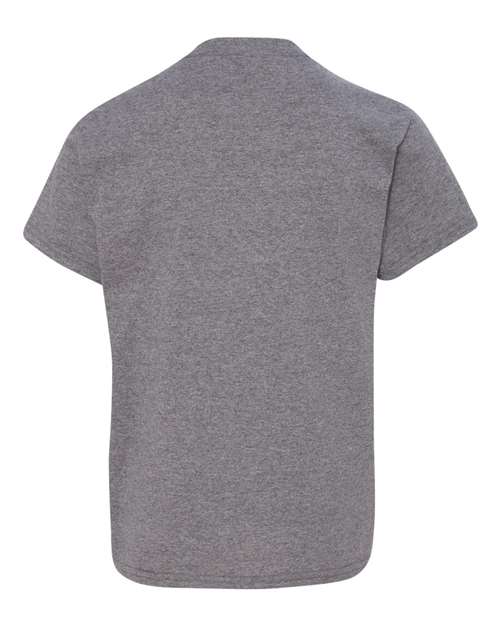 Gildan 5000B Youth Heavy Cotton™ T-Shirt - Graphite Heather - back