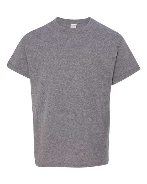 Gildan 5000B Youth Heavy Cotton™ T-Shirt - Graphite Heather - front