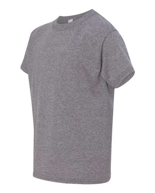 Gildan 5000B Youth Heavy Cotton™ T-Shirt - Graphite Heather - side