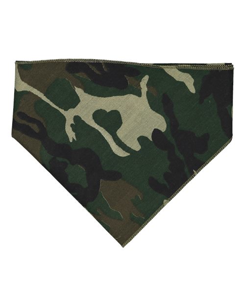 Doggie Skins 3905 USA-Made Doggie Bandana - Green Woodland - front