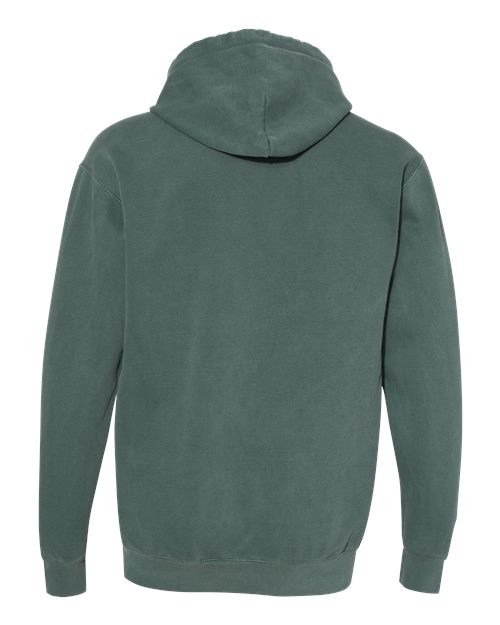 Comfort Colors 1567 Unisex Garment-Dyed Hooded Sweatshirt - Blue Spruce - back