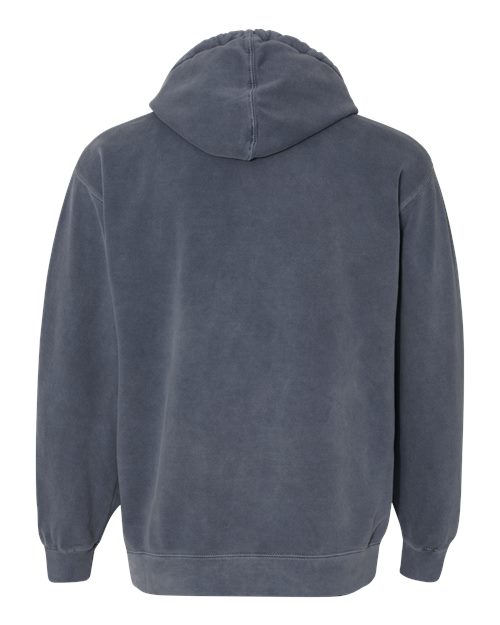 Comfort Colors 1567 Unisex Garment-Dyed Hooded Sweatshirt - Denim - back