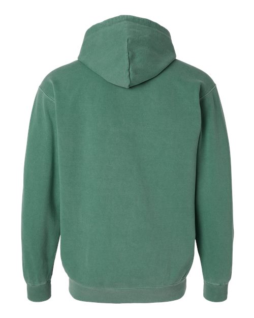 Comfort Colors 1567 Unisex Garment-Dyed Hooded Sweatshirt - Light Green - back