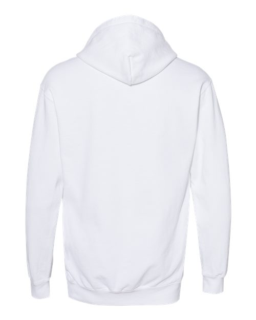 Comfort Colors 1567 Unisex Garment-Dyed Hooded Sweatshirt - White - back