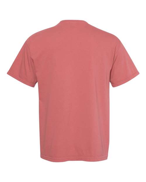 Comfort Colors 6030 Unisex Garment-Dyed Heavyweight Pocket T-Shirt - Cumin - back
