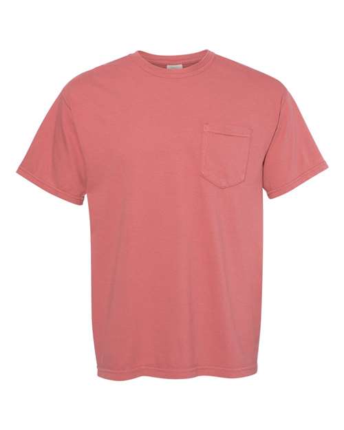 Comfort Colors 6030 Unisex Garment-Dyed Heavyweight Pocket T-Shirt - Cumin - front