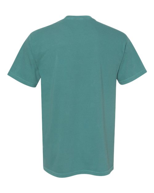 Comfort Colors 6030 Unisex Garment-Dyed Heavyweight Pocket T-Shirt - Emerald - back