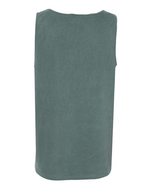 Comfort Colors 9360 Unisex Garment-Dyed Heavyweight Tank Top - Blue Spruce - back