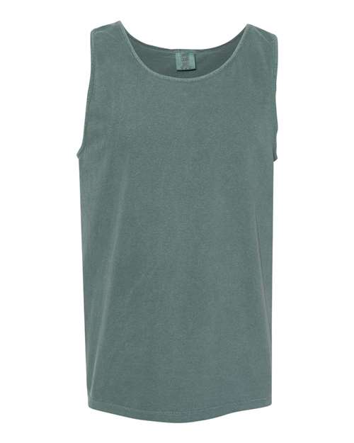 Comfort Colors 9360 Unisex Garment-Dyed Heavyweight Tank Top - Blue Spruce - front