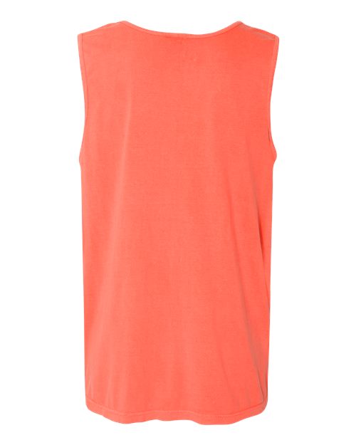 Comfort Colors 9360 Unisex Garment-Dyed Heavyweight Tank Top - Bright Salmon - back