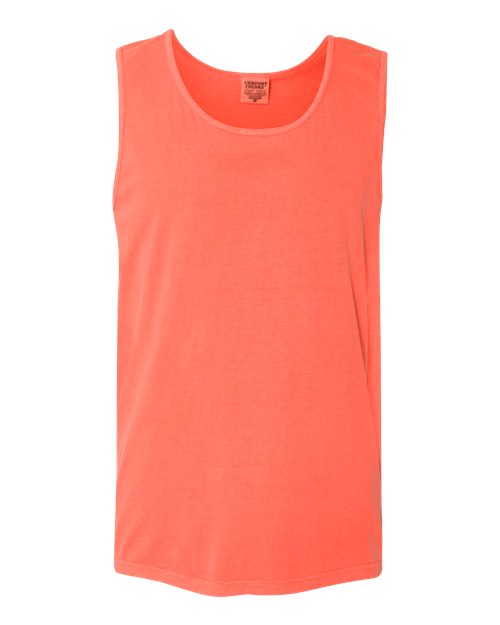 Comfort Colors 9360 Unisex Garment-Dyed Heavyweight Tank Top - Bright Salmon - front