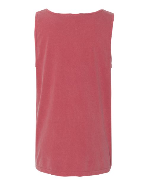 Comfort Colors 9360 Unisex Garment-Dyed Heavyweight Tank Top - Crimson - back