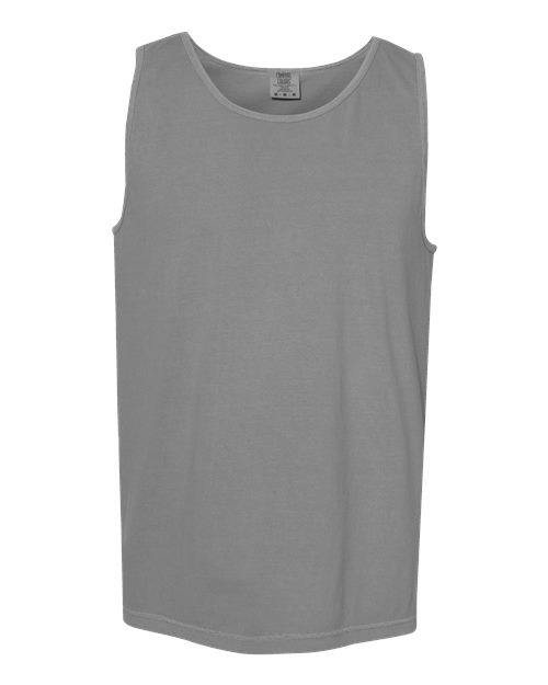Comfort Colors 9360 Unisex Garment-Dyed Heavyweight Tank Top - Grey - front
