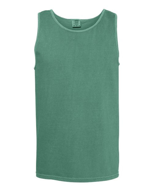 Comfort Colors 9360 Unisex Garment-Dyed Heavyweight Tank Top - Light Green - front