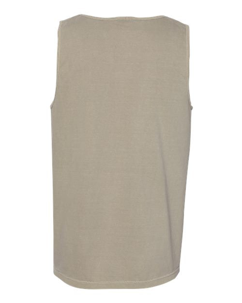 Comfort Colors 9360 Unisex Garment-Dyed Heavyweight Tank Top - Sandstone - back