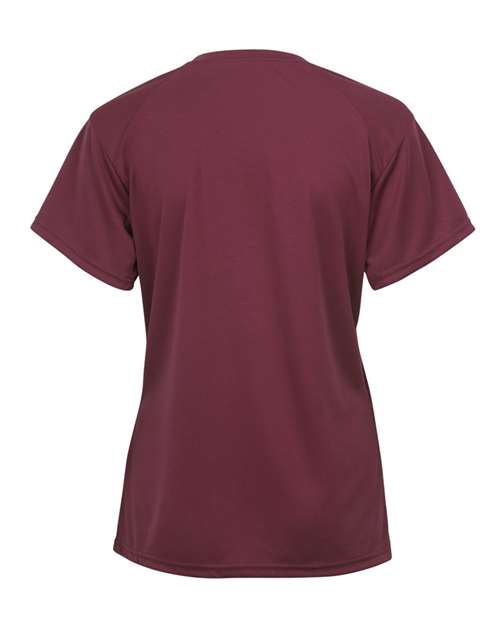 Badger 4162 Women’s B-Core V-Neck T-Shirt - Cardinal - back