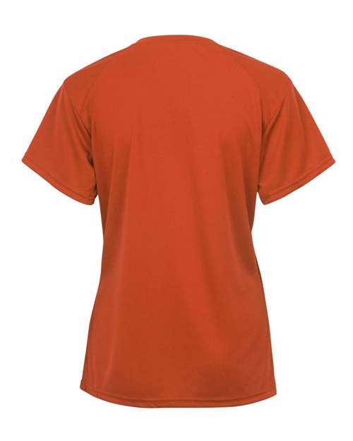 Badger 4162 Women’s B-Core V-Neck T-Shirt - Burnt Orange - back