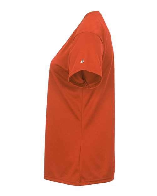 Badger 4162 Women’s B-Core V-Neck T-Shirt - Burnt Orange - side