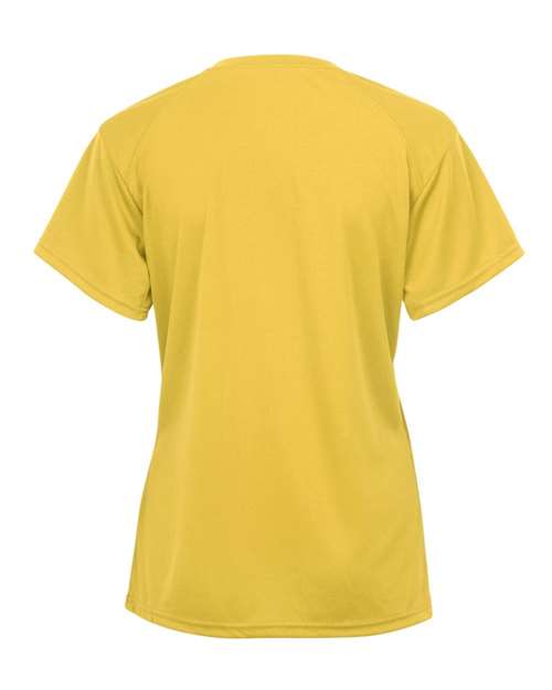 Badger 4162 Women’s B-Core V-Neck T-Shirt - Gold - back