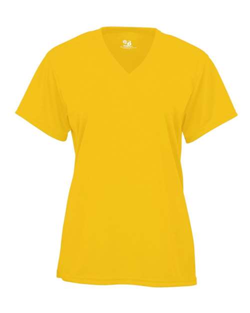 Badger 4162 Women’s B-Core V-Neck T-Shirt - Gold - front