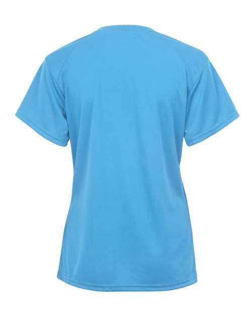 Badger 4162 Women’s B-Core V-Neck T-Shirt - Columbia Blue - back