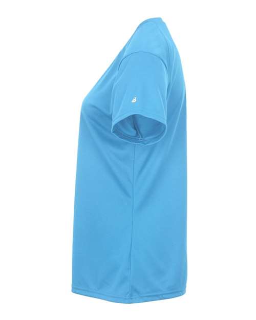 Badger 4162 Women’s B-Core V-Neck T-Shirt - Columbia Blue - side