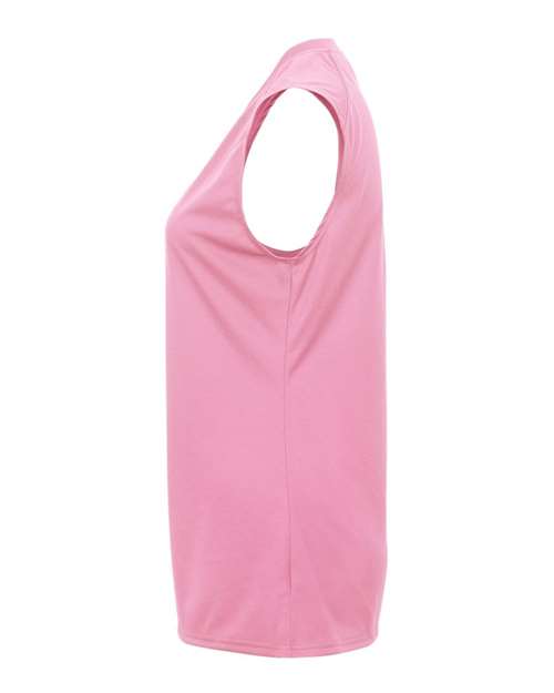 Badger 4163 Women's B-Core Sleeveless T-Shirt - Pink - side
