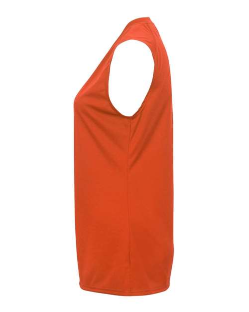 Badger 4163 Women's B-Core Sleeveless T-Shirt - Burnt Orange - side