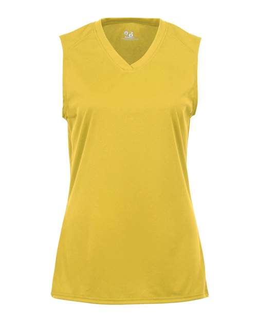 Badger 4163 Women's B-Core Sleeveless T-Shirt - Gold - front