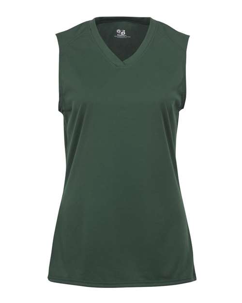 Badger 4163 Women's B-Core Sleeveless T-Shirt - Forest - front