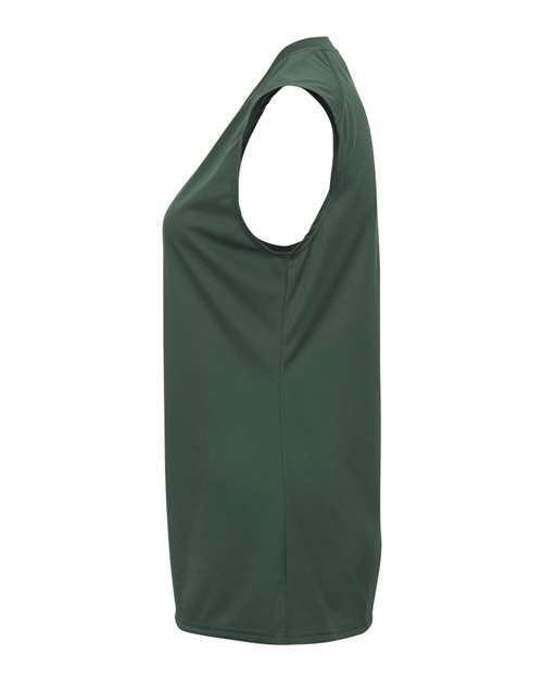 Badger 4163 Women's B-Core Sleeveless T-Shirt - Forest - side