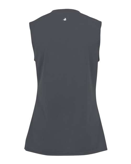 Badger 4163 Women's B-Core Sleeveless T-Shirt - Graphite - back