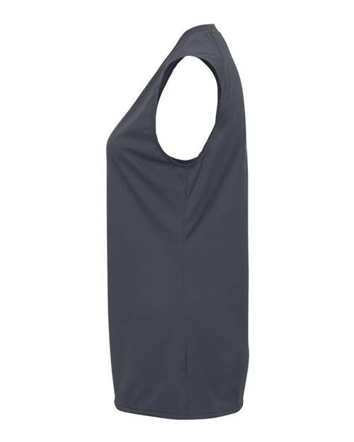 Badger 4163 Women's B-Core Sleeveless T-Shirt - Graphite - side