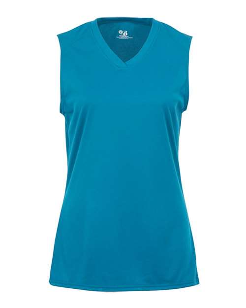 Badger 4163 Women's B-Core Sleeveless T-Shirt - Electric Blue - front
