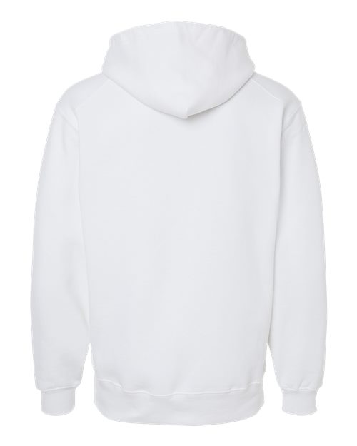Badger 1254 Unisex Hooded Sweatshirt - White - back