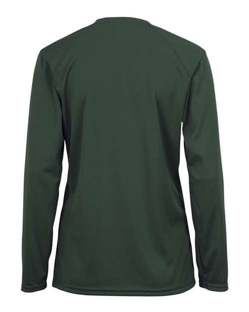 Badger 4164 Women's B-Core Long Sleeve T-Shirt - Forest - back