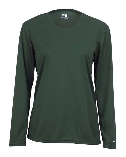 Badger 4164 Women's B-Core Long Sleeve T-Shirt - Forest - front
