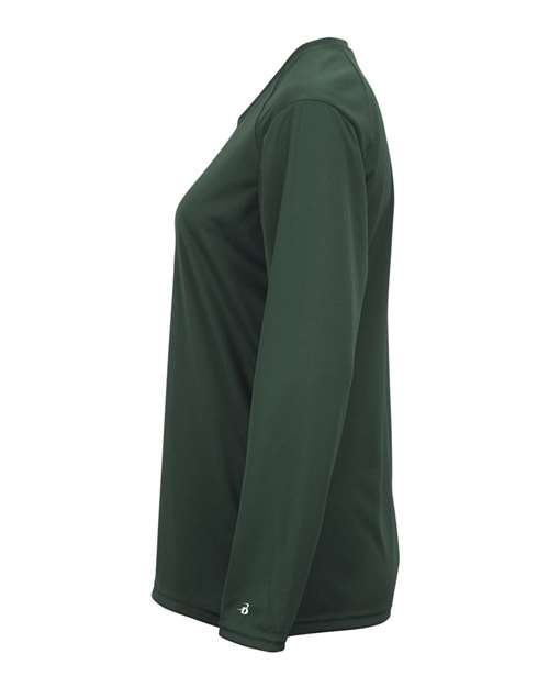 Badger 4164 Women's B-Core Long Sleeve T-Shirt - Forest - side