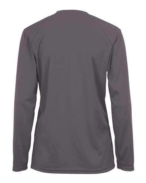 Badger 4164 Women's B-Core Long Sleeve T-Shirt - Graphite - back