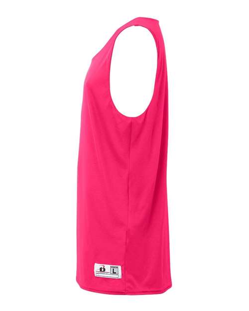 Badger 4169 Women's B-Core Reversible Tank Top - Hot Pink - side