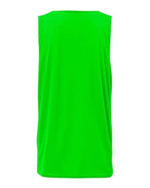 Badger 4169 Women's B-Core Reversible Tank Top - Lime - back