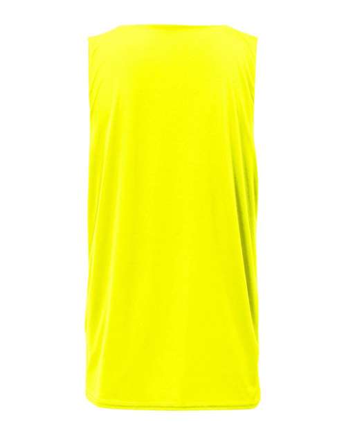 Badger 4169 Women's B-Core Reversible Tank Top - Safety Yellow - back