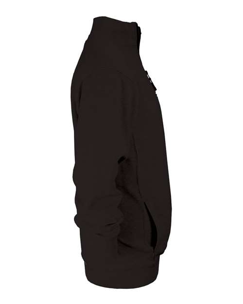 Badger 1286 Men's Quarter-Zip Sweatshirt - Black - side