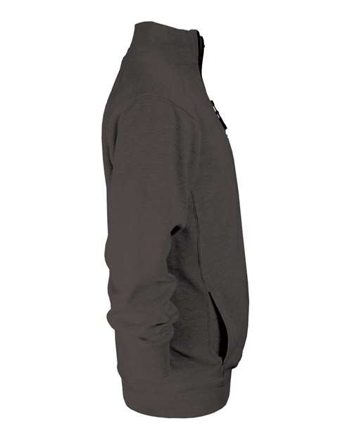 Badger 1286 Men's Quarter-Zip Sweatshirt - Charcoal - side