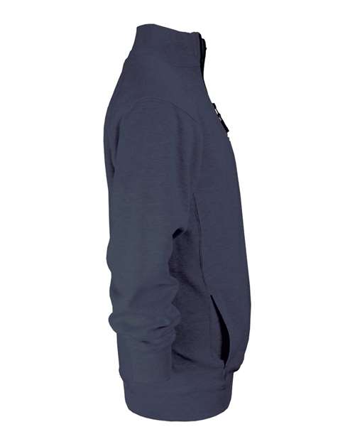 Badger 1286 Men's Quarter-Zip Sweatshirt - Navy - side