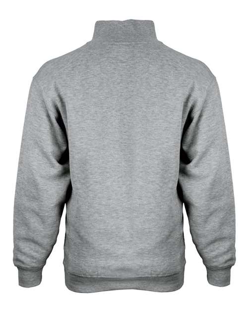 Badger 1286 Men's Quarter-Zip Sweatshirt - Oxford - back
